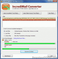 Convert IncrediMail Emails to Outlook screenshot